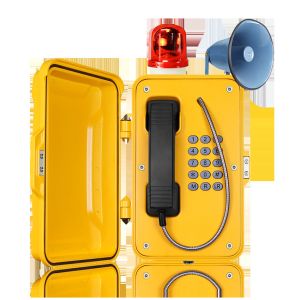 Analog / VoIP Industrial Weatherproof Telephone With Wall / Pillar Mounting