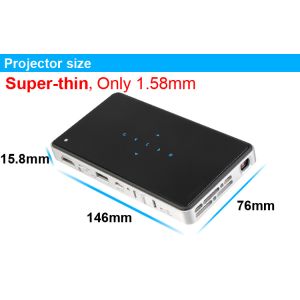 2015 New Arrival Portable Handy PICO Projector Built In Battery For Office Home