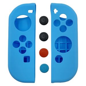 Cheap For Nintendo Switch HOXC Silicone Solid Colors Protective Case Compatible For Nintendo Switch and Joy-Con OLED Controller with 13 Thumbstick Covers for sale