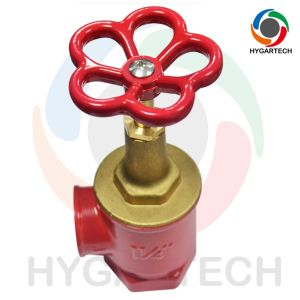 Cheap 1¼”Female Thread Brass Hydraulic Angle Fire Valve For Fire Hose Reel Hydrant And Cabinet for sale