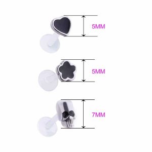 Hot Sale New Arrival Piercing Lip Ring Stainless Steel Internally 16g Labret Lip