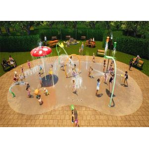 Galvanized Pipe Kids Water Playground Interactive Children'S Splash Park