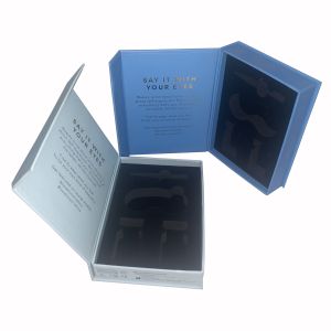 Gold Foil Magnetic Cardboard Box With Foam Insert EVA