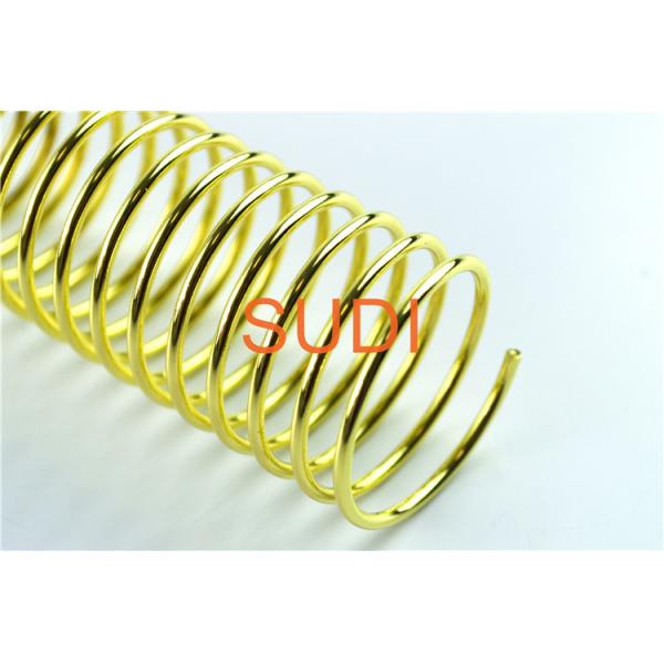 Quality 2" 50.8 Mm 4:1 Pitch Electroplated Spiral Bound Coil For Notebooks And Calendars wholesale
