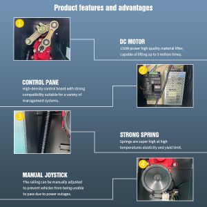 HCW Parking Barrier Gate with 150W Motor Power for Fast Lifting Speed and Stable