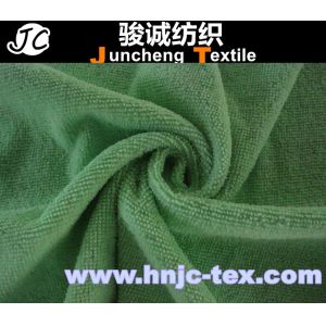 Super soft solid dyed polyester velboa towel microfibre towel fabric Woven