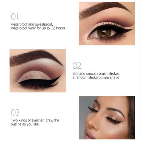 Waterproof Eyeliner Glue Pen Adhesive Lashes , Long Lasting Magic Adhesive Eyeliner