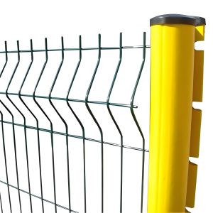 Triangular V Mesh Security Fence PVC Coated 3D Curved Wire Mesh Garden Fence