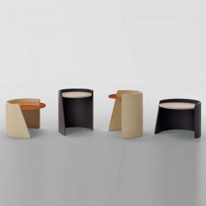 80x45cm Black Marble Side Table , 55cm End Table Coffee Table