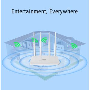 3G 4G LTE Wireless CPE Router 4LAN 2.4G 300Mbps For Home Camera TV LAPTOP