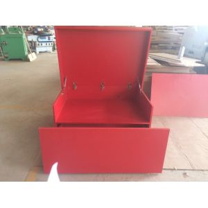 Red Tall Wooden Shoe Cabinet / Customized Size Wooden Sneaker Box Storage