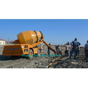 Hydraulic Concrete Construction Equipment Self Loading Mobile Concrete Mixer