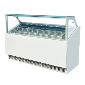 China High Effieciency Italian Gelato Ice Cream Show Case Freezers with CE on sale