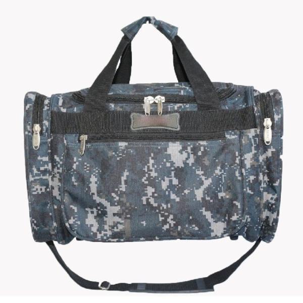 Quality Camouflage Polyester Outdoor Duffel Bag With Adjustable Shoulder Strap wholesale