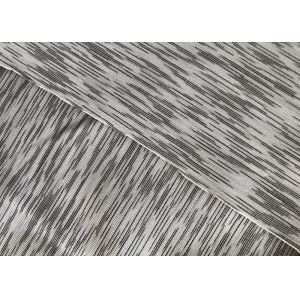 Yarn Dyed Polyester Spandex Melange Single Jersey Fabric