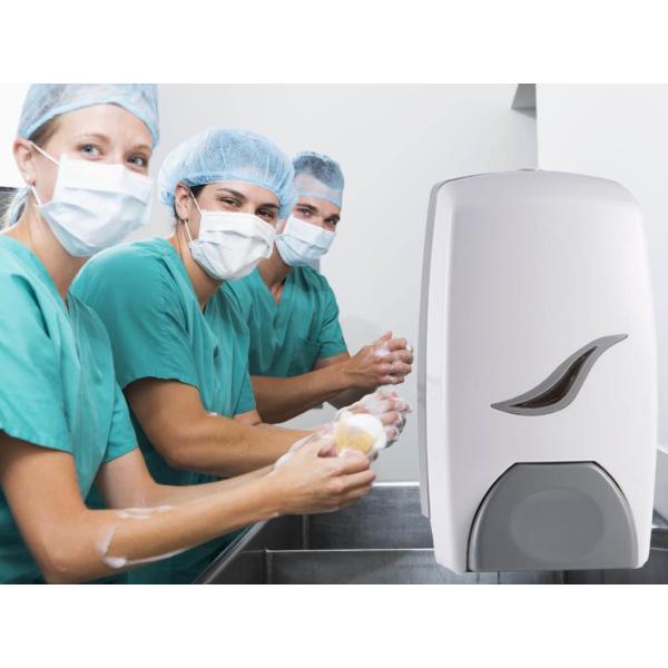 Plastic Manual Soap Dispenser Alcohol Disinfection Dispenser Wall Mount