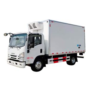 Cheap Isuzu 130 Mario 3 10 Ton Refrigerated Truck with -25 Temperature Range and Heavy-Duty Cooling System for sale