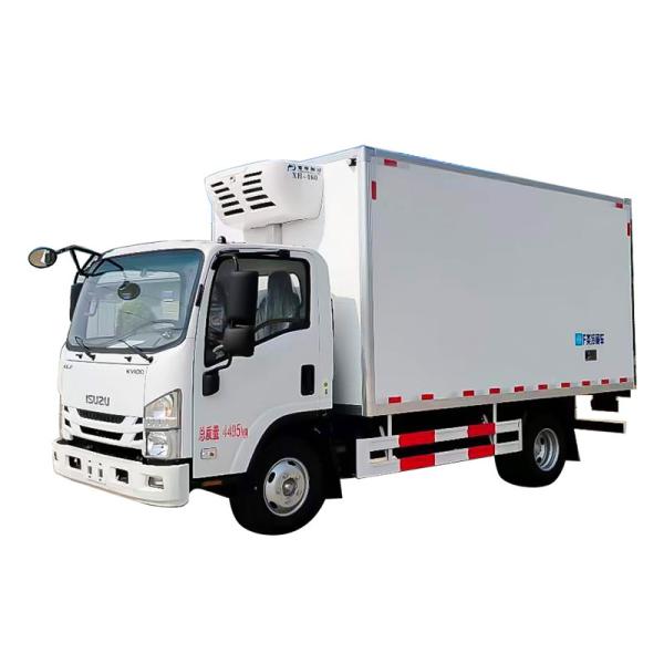 Quality Manual Transmission Isuzu KV100 4.2m Refrigerated Truck for Cold Chain Transportation wholesale