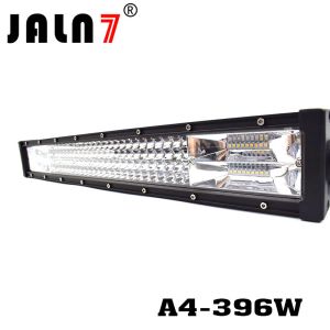 LED Light Bar JALN7 396W 4Rows Combo Beam LED Driving Lamp Super Bright Off Road