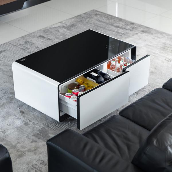 Wireless Charging and Refrigerated Drawer Smart Coffee Table for Living Room
