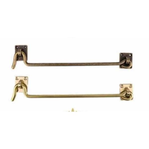 Old-Fashioned Wooden Window Fixing Hook with Brass Window Hasp Buckle Windproof