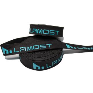 Polyester Nylon 1 Inch 25mm Silicone Gripper Elastic For Clothing