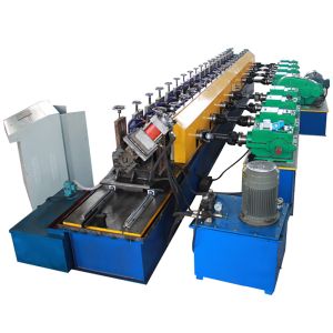 Cheap Automatic CZ Purlin Roll Forming Machine 5 Tons Manual Uncoiler PLC Control for sale