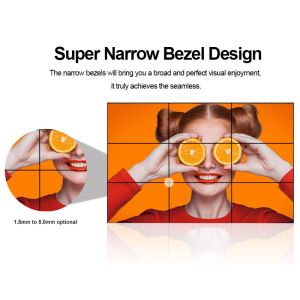 China Lcd Video Wall Indoor videowall monitor advertising display narrow bezel 4K HD 2x3 3x3 panels mulit splicing screens on sale