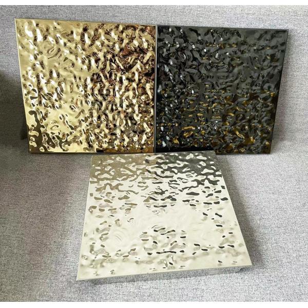 Quality SS304 Water Ripple Clip In Ceiling Hotel Decoration Ceiling Panel wholesale
