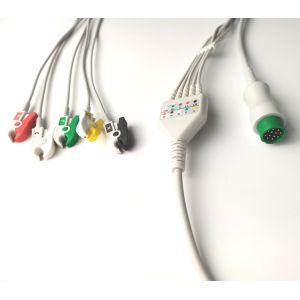 A5 A8 IEC ECG Lead Wires Biolight With 5 Clip Encrypted Chip