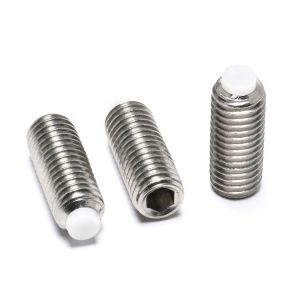 OEM Customized M3 M4 M5 M6 Plastic Dog Point Hex Socket Grub Screws