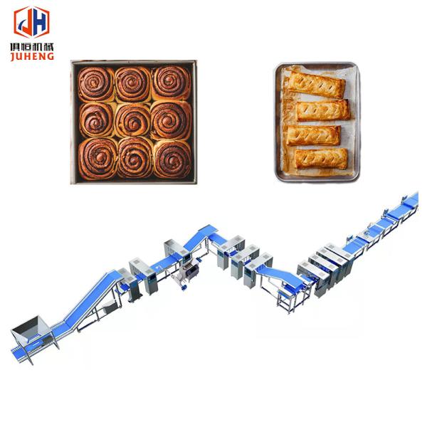 Quality High-Capacity Puff Pastry Production Line Bread Roll Forming Machinery For Food Factory wholesale