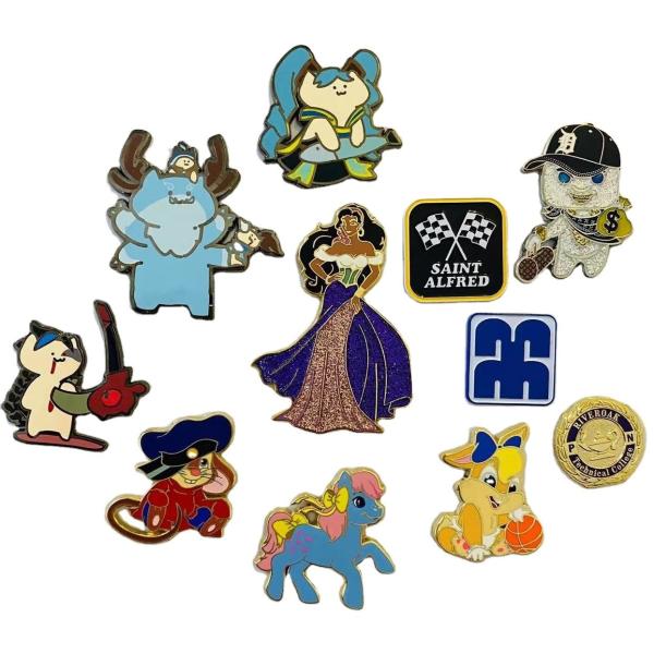 Quality Manufacturer Custom Lapel Pin Badges Labels Design Your Own Logo Metal Crafts Soft Enamel Pins wholesale