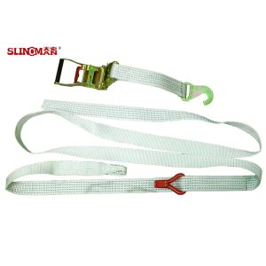 50MM Polyester Car Trailer Tie Down Straps LC2500 DN EN12195-2 For Boat Lashing