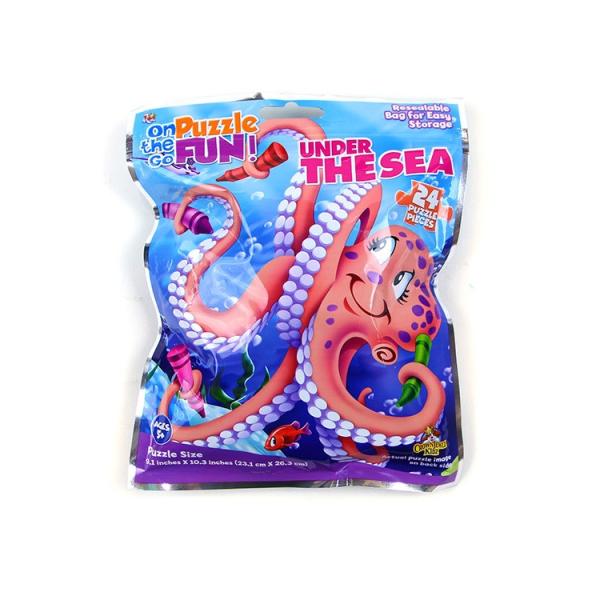 Quality Sea Animal OEM Print Jigsaw Puzzle With A Opp Bag Package For Children wholesale