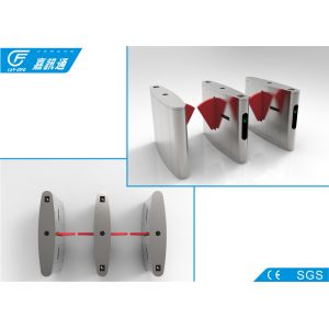 Access Control Flap Barrier Gate , Bar Code Office Security Gates Automatic