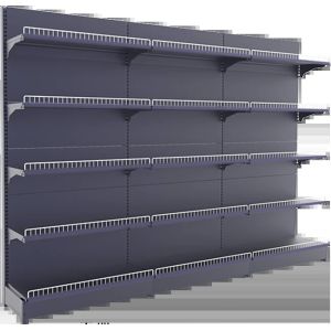 Factory Customized store racking supermarket metal gondola shelving