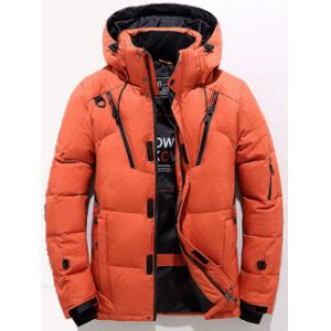 China Warm Heavy Down Jacket Men's , Light Weight Windproof Duck Down Parka on sale