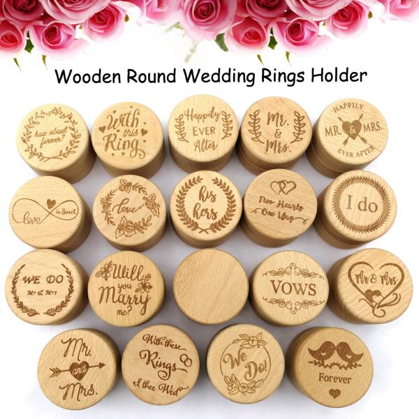 Cylindrical Rainproof Wooden Box Packaging Ultraportable Recycled