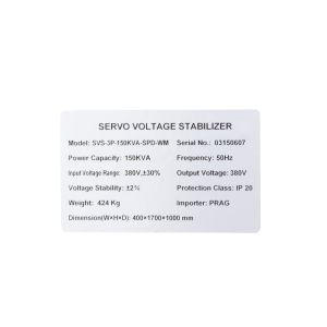 Industrial AVR Voltage Regulator Large 150 KVA Energy Saving SBW