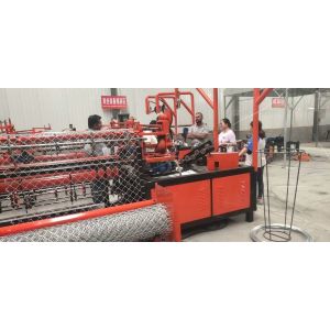 2m-4m width full automatic double wire feeding chain link fence making machine