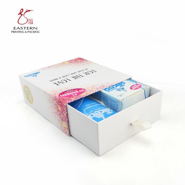 Quality CMYK Hard Cardboard Gift Boxes Drawer Packaging Box Custom Printed wholesale