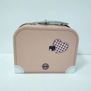 Pink Baby Varnishing Surface Recyclable Featuring Cardboard Suitcase Box
