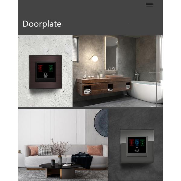 220V AC Hotel Door Plate Multi Material Frame Self Contained Power 0.3W