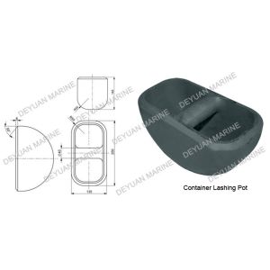 Painted / Galvanized Shipping Container Parts Container Fixed Parts