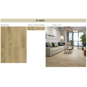 Soundproof Eco Friendly SPC Flooring Fire Retardant 5.5mm GKBM LS-W028