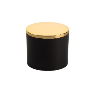 China Round Black Plastic Perfume Cap Cosmetic Packaging Customization on sale