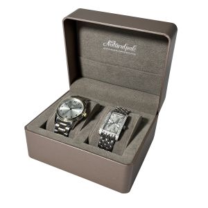 Custom Logo Luxury Watch Display Pearl Paper Watch Holder Case With Cushion