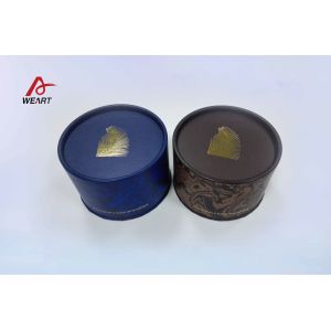 China Small Surface Hot Stamping Jewelry Round Gift Boxes For Ring Package , Recycled on sale