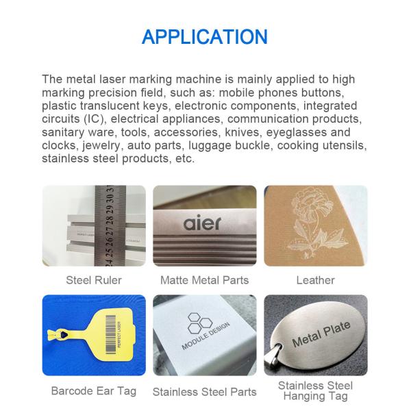 Large Size Seamless Splicing Laser Marking Machine For Metal Stainless Steel Leather